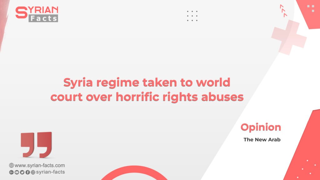 Syria regime taken to world court over horrific rights abuses