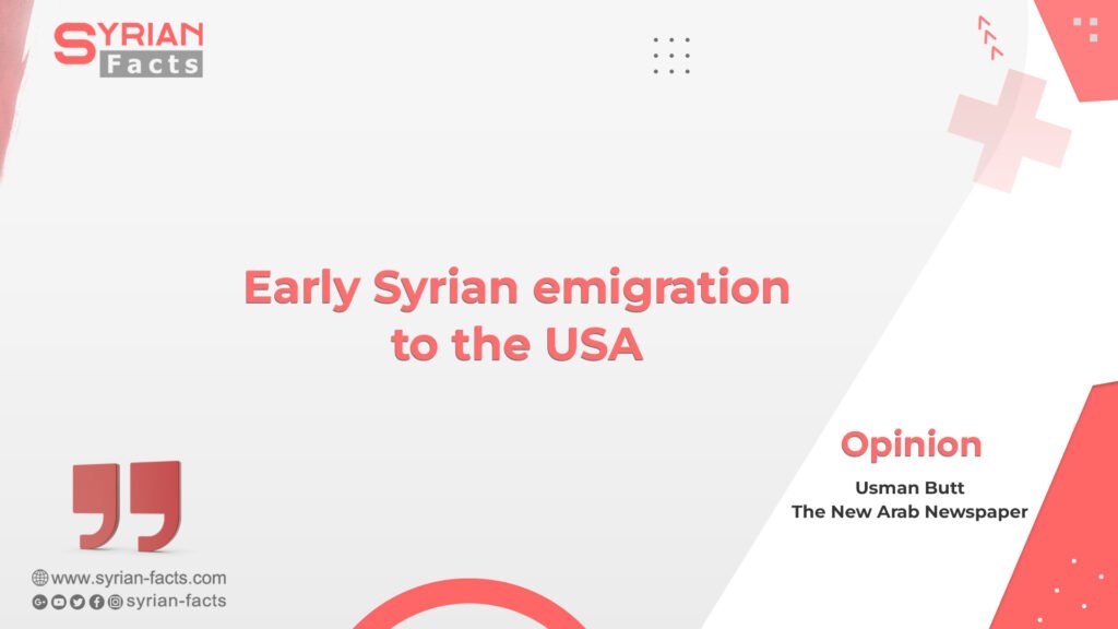 Early Syrian emigration to the USA